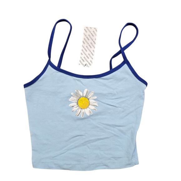 Urban Outfitters Tops - NEW NWT Truly Madly Deeply Blue Daisy Lightweight Crop Tank | Size XS